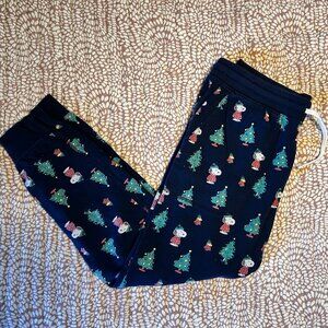 Men's American Eagle Snoopy Pajama Set with Pants & Shirt Size Medium 32-34